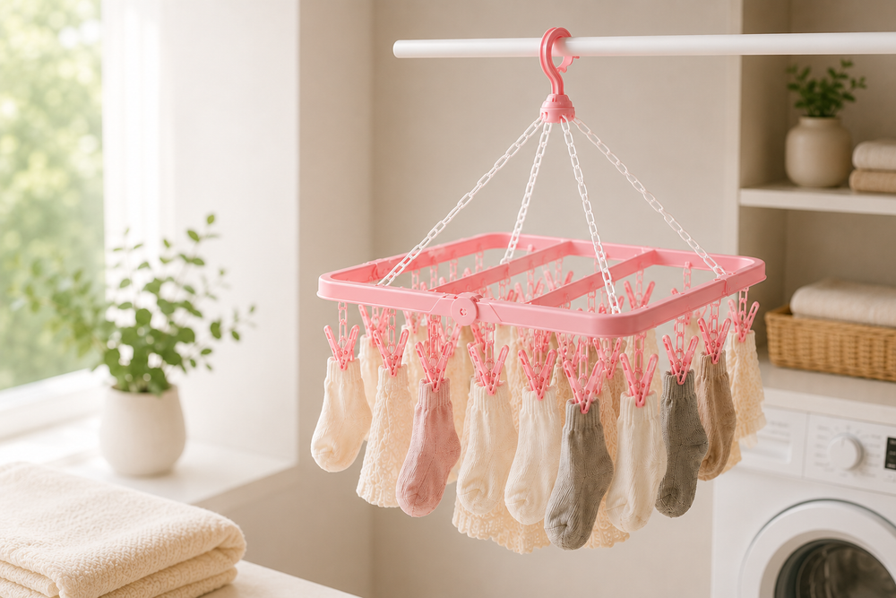 Foldable wall drying rack
